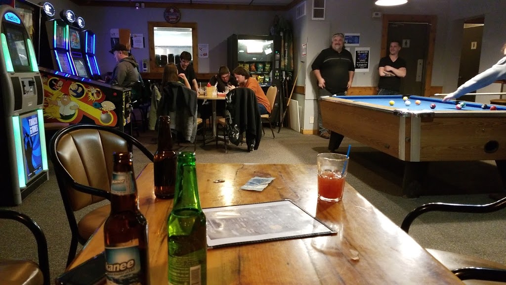 View of restaurant interior from a table