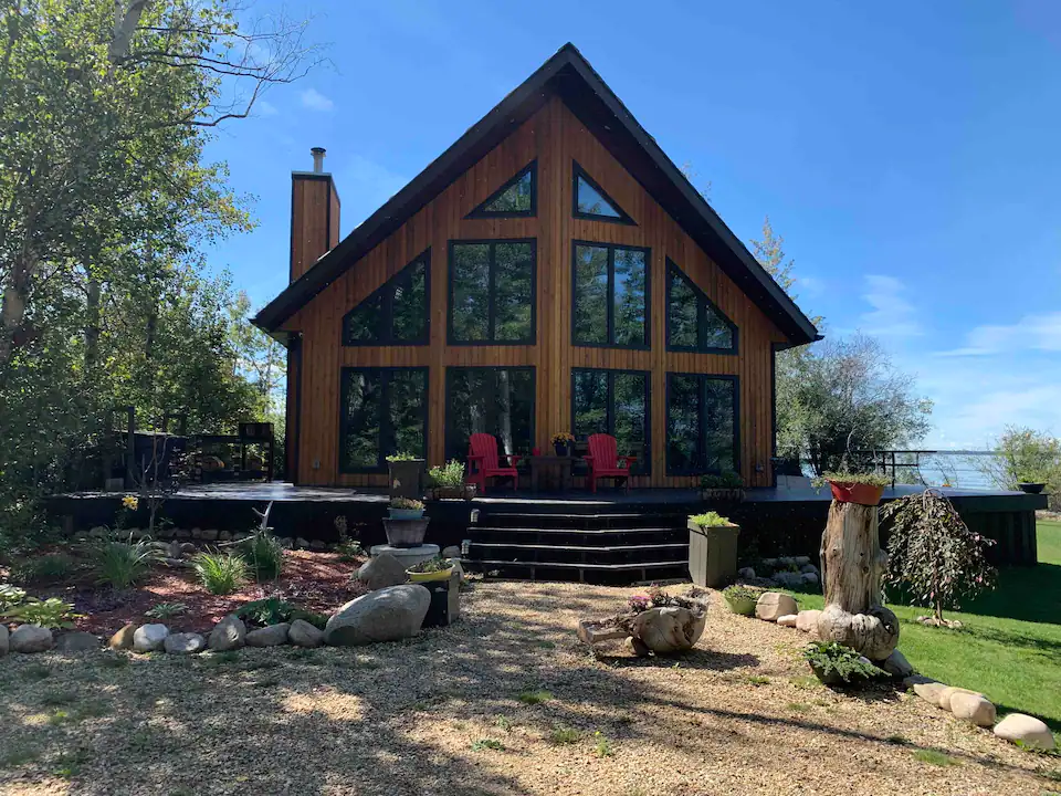 Beautiful Exterior of a Large Cabin